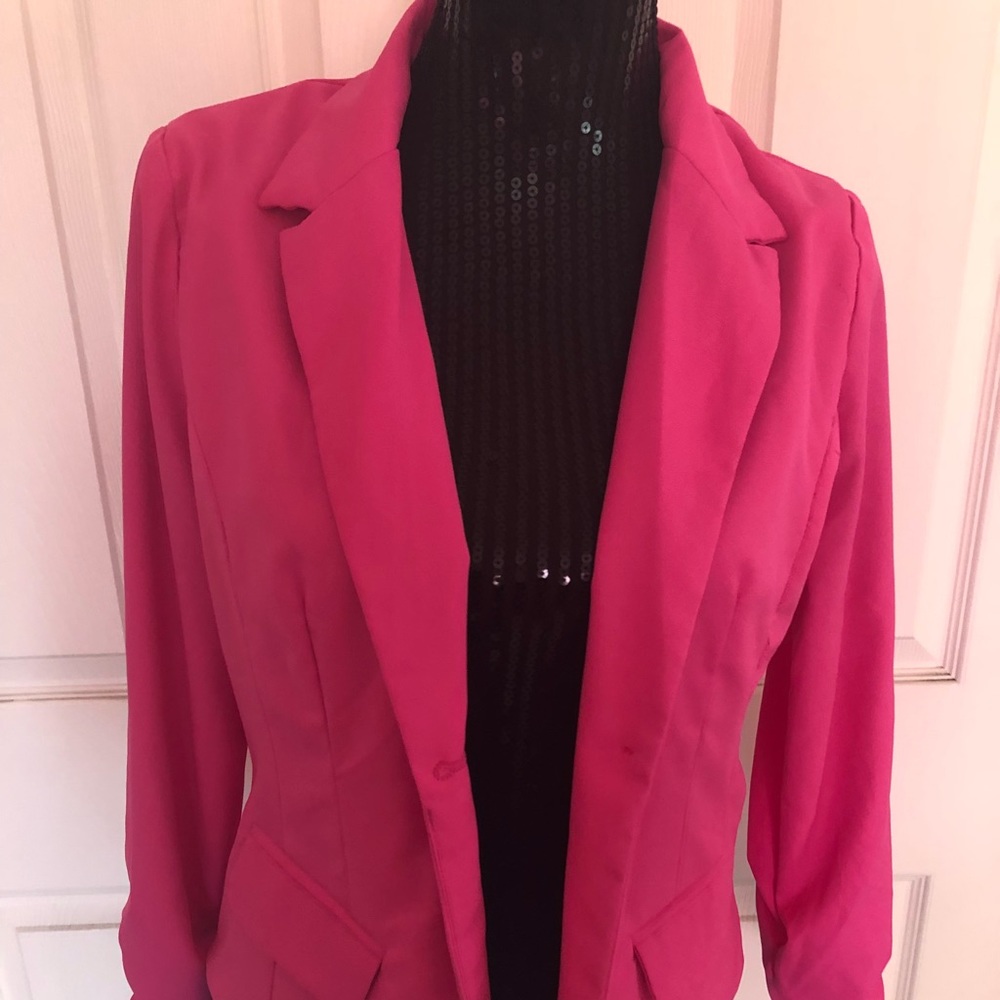 Hot pink blazer